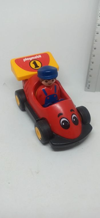 Voiture de course formule 1 playmobil 123
