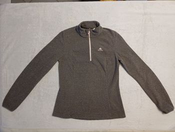 Polaire Décathlon gris S (16 ans) (réf perso G-Q37)(familleac72)