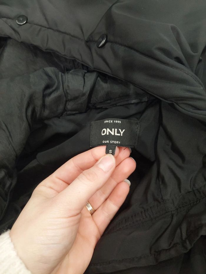 Doudoune noire à capuche femme ONLY tS - photo numéro 3