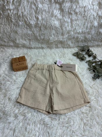 Short beige taille 4-5 ans Lil Atelier