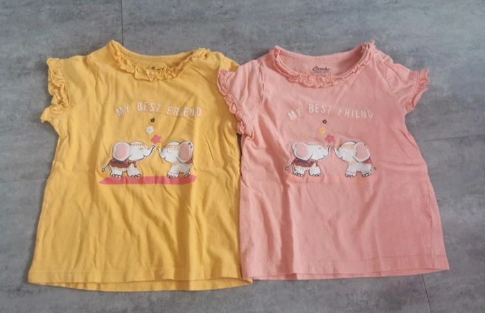 Lot t-shirts bébé fille 2 ans Creeks