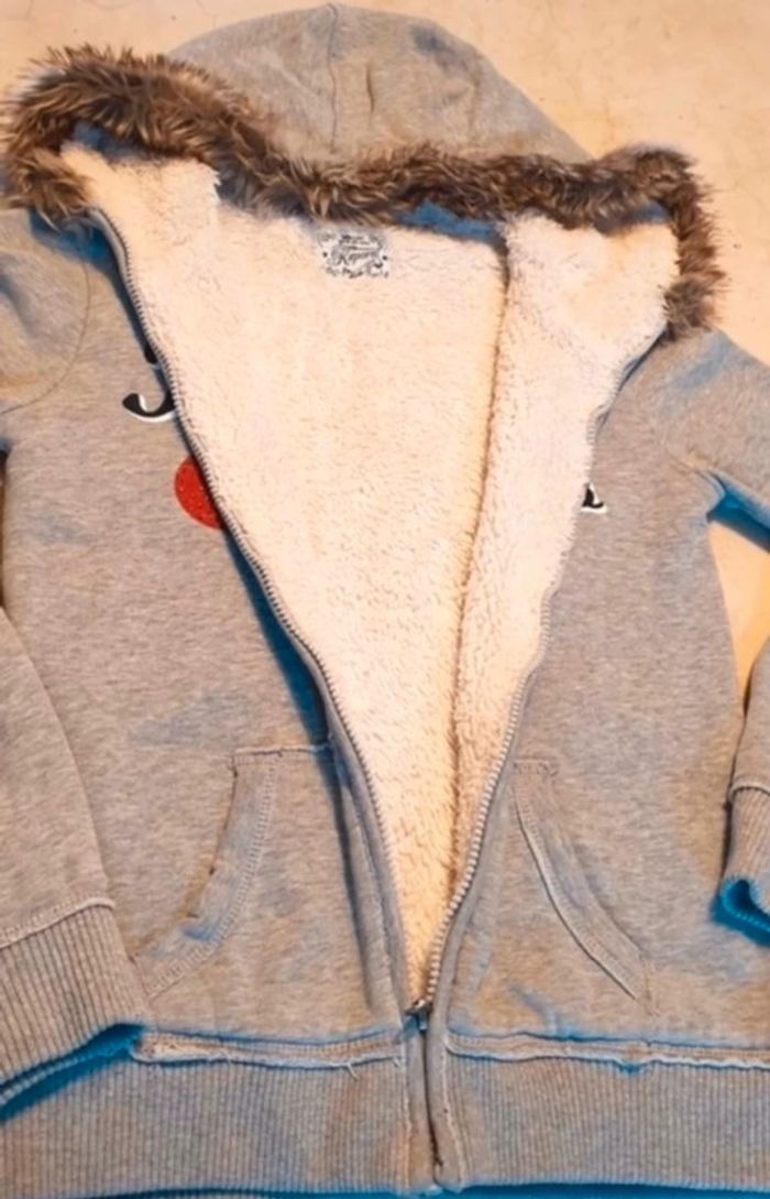 Sweat zippé fausse fourrure Kaporal - photo numéro 3