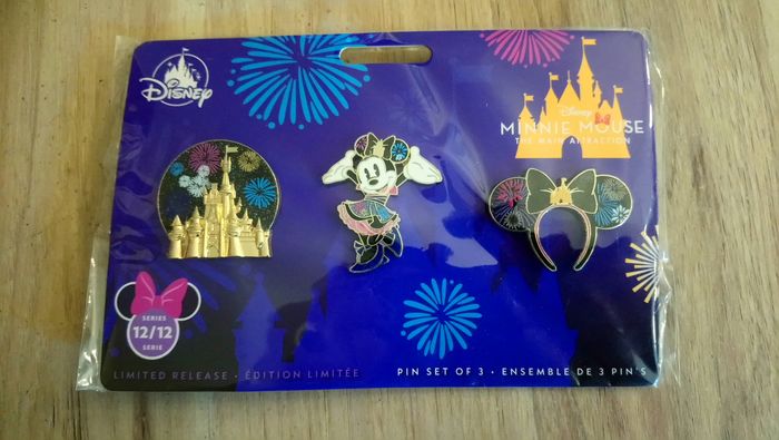 Set Pin's disney Minnie the main attractions Château