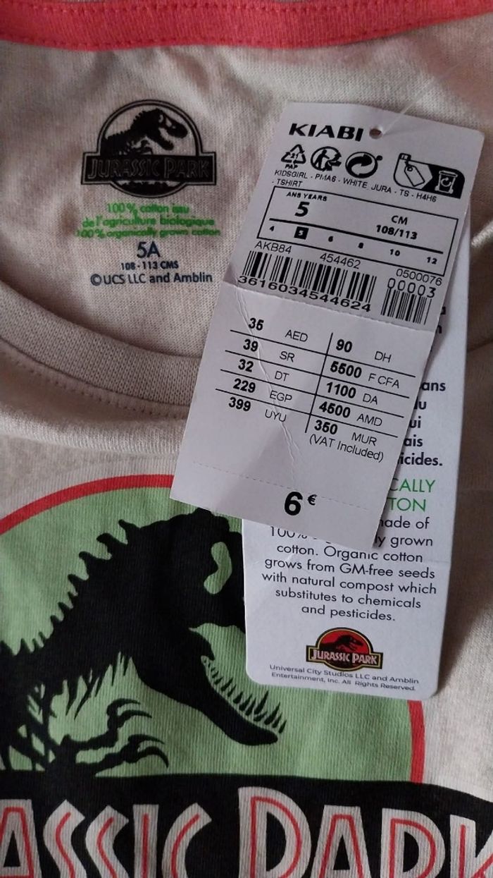 Tee-shirt 5 ans fille kiabi - photo numéro 3