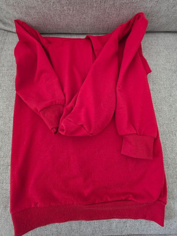 Sweat a capuche rouge fille - photo numéro 3