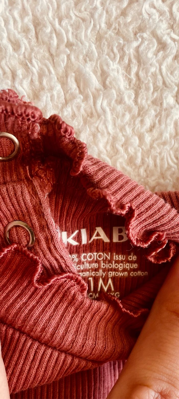 lot de 3 tee shirt manche longue « Kiabi » taille 1 mois - photo numéro 3