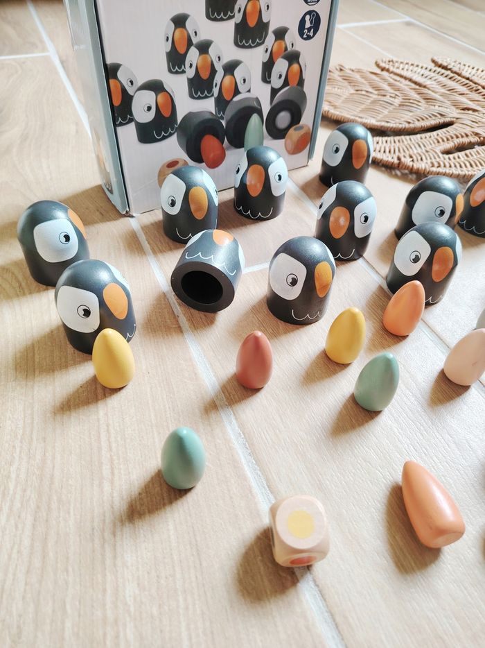 🐧Jeu de Mémorisation Les pingouins en bois marque Small foot - photo numéro 2