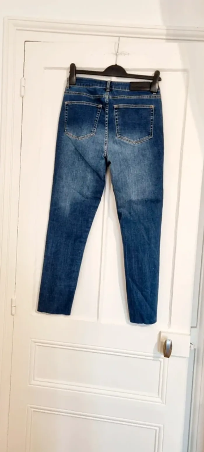 Jean slim bleu 38 the kooples jeans franky - photo numéro 4