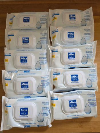 Lingettes mixa bébé x 10 paquets