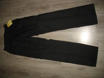 PANTALON DE TRAVAIL DROIT 2/1 NOIR H "LE BEAU FORT" - NEUF - TAILLE 38 - n°01