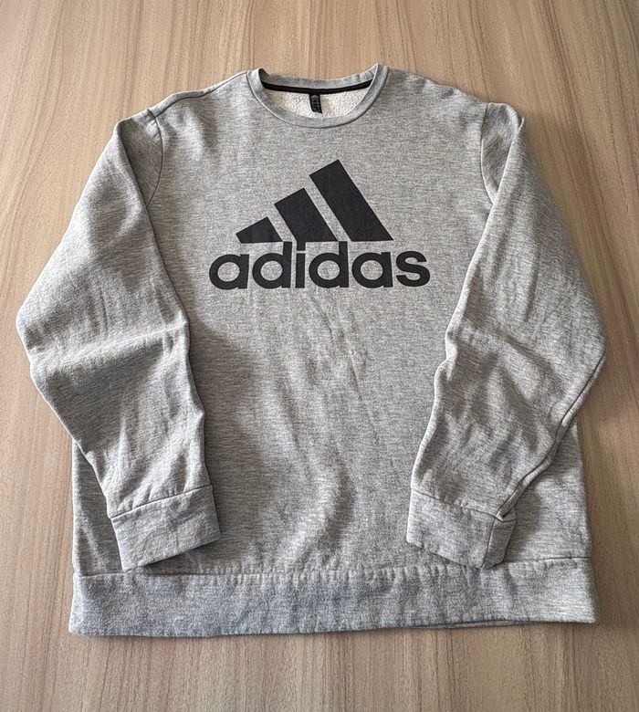 Sweat Adidas Golf – Couleur gris - Taille L - Logo noir - Année 2022 - photo numéro 2