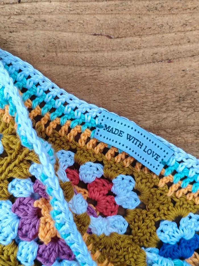 Sac besace - en crochet granny square - photo numéro 2