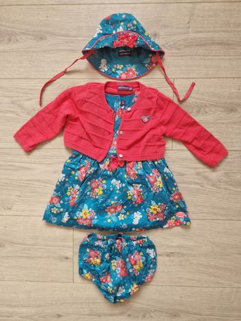 Ensemble robe-gilet-chapeau Sergent Major 9 mois