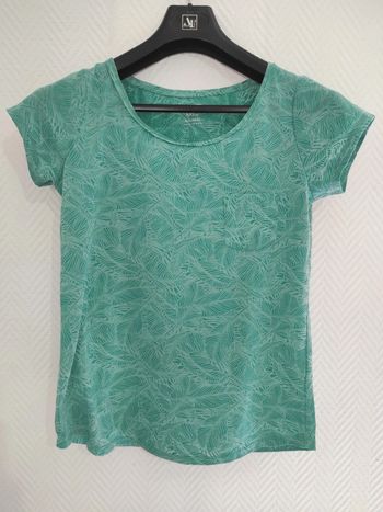 T-shirt mc vert camaïeu M