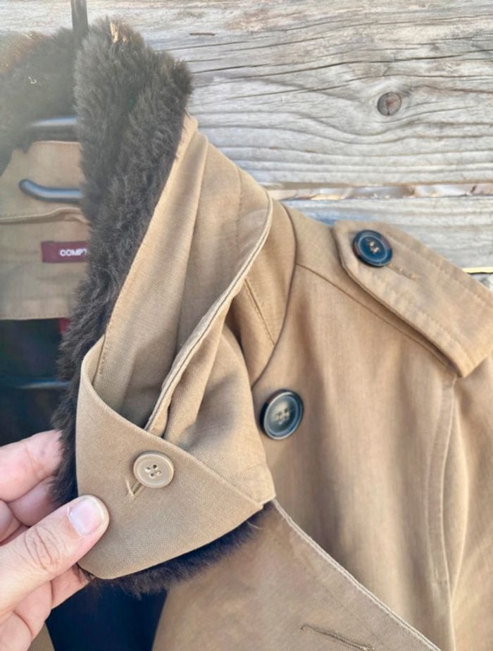 Trench camel taille 4 toute saison avec sa doublure amovible Comptoirs des cotonniers taille 40 - photo numéro 17