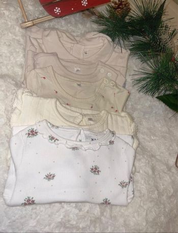 Lot de 5 tee-shirts manches longues bébé fille 3 mois – Zeeman & Kiabi