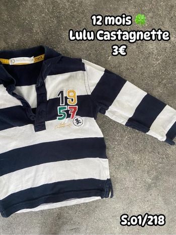 Polo 🍀 12 mois 🍀 Lulu Castagnette