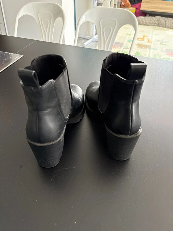 Bottines noires à talon taille 37 - photo numéro 3
