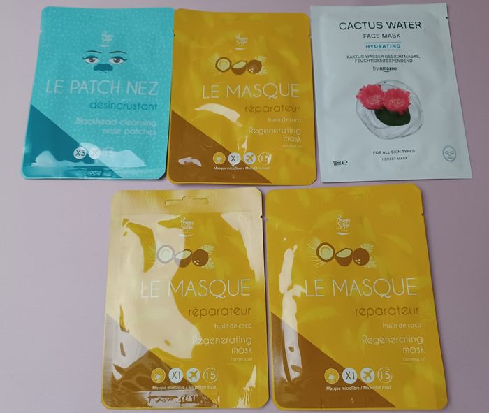 Lot de 5 masques visage