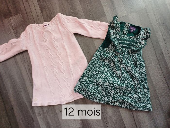 2 robes d'hiver 12mois