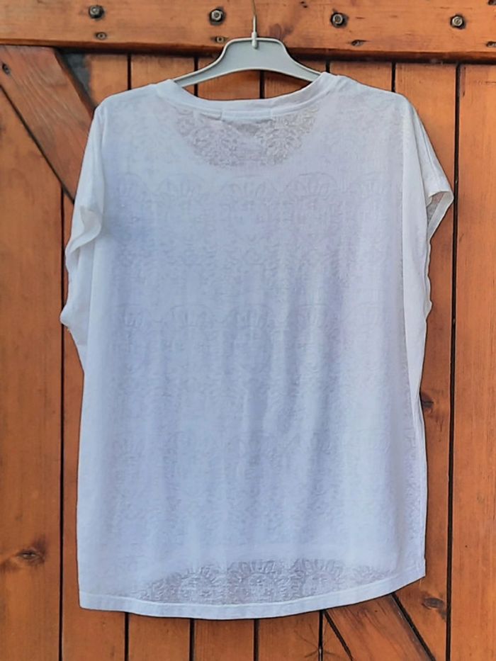 T-shirt femme blanc Atmosphère,taille 34 - photo numéro 2