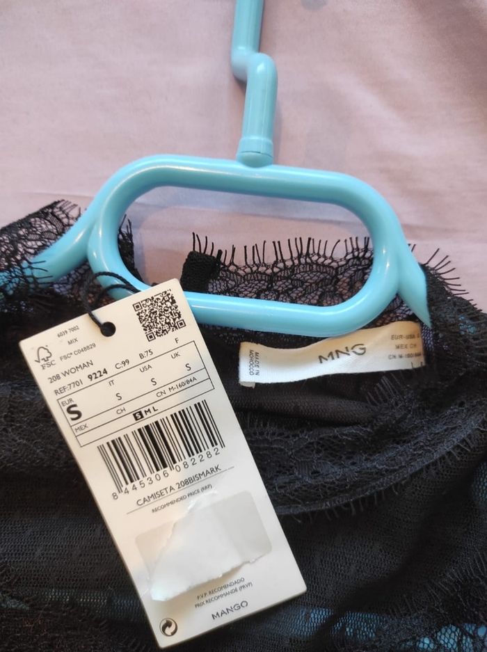 Blouse noir Mango - photo numéro 4