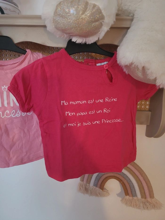Lot de 2 t-shirts bébé fille - photo numéro 3