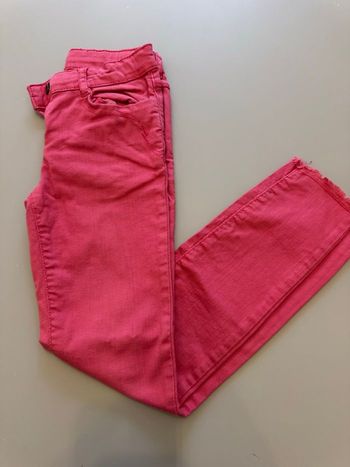 Jean slim rose foncé. Tape à l’œil TAO 7 ans 