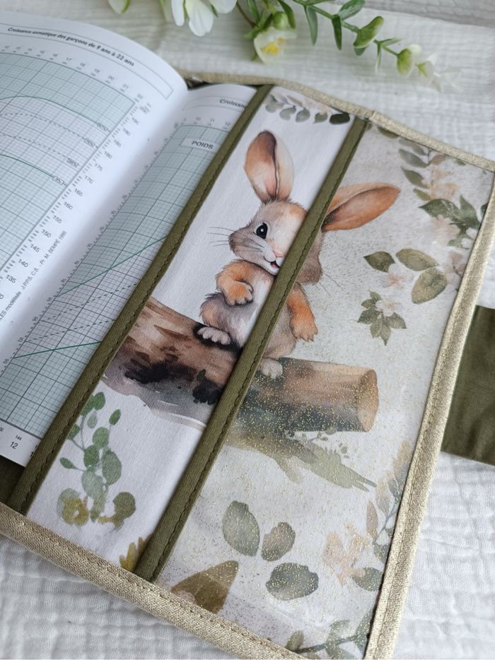 Protège carnet de santé lapin hérisson - photo numéro 6