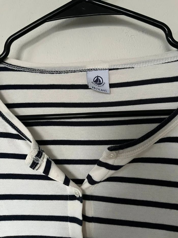 Gilet petit bateau marinière léger taille xs 14 ans #EmmaLilleXS34 #EmmaLille14ans - photo numéro 3