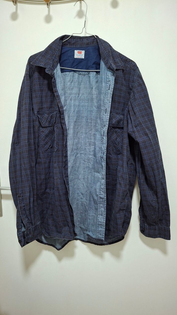 Chemise bleu et gris Levi's, taille XL - photo numéro 2