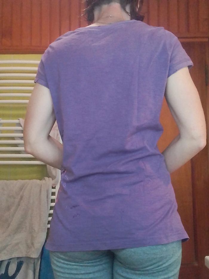 T-shirt femme violet EDC by Esprit - photo numéro 7