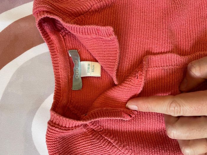 Gilet corail Obaïbi – Bébé fille 23 mois / 86 cm 🧡 - photo numéro 4