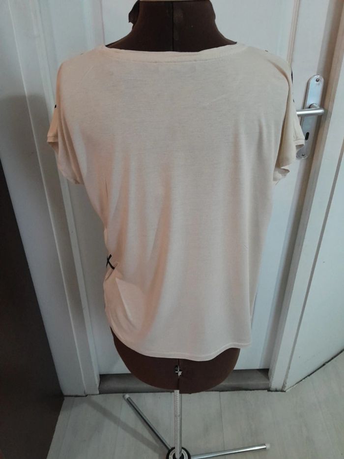 Tee shirt esprit vintage a carreaux - photo numéro 2
