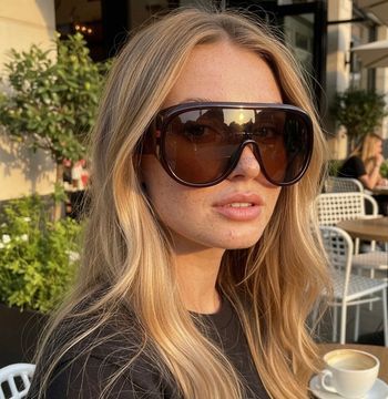 Lunettes Shield Oversize - Look Rétro & Solaire