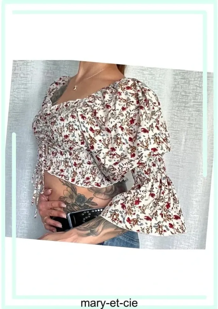 SOLDE - Top peplum taille unique - photo numéro 3