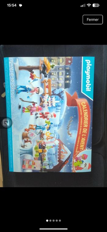 Calendrier de l'avent playmobil marché de Noël