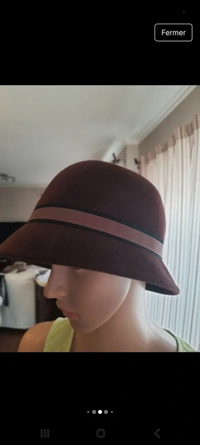 Chapeaux femme marron Veritas en laine 56cm - photo numéro 11