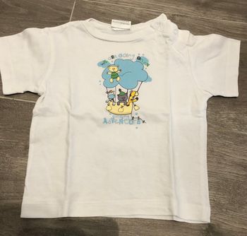 Teeshirt blanc 12 mois 74 cm