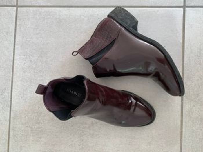 Bottes vernies bordeaux taille 37