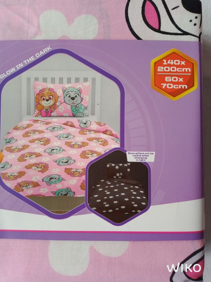 Parure paw patrol lumineuse 140x200cm - photo numéro 3