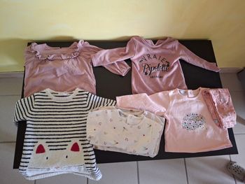 Manches longues filles 12 mois