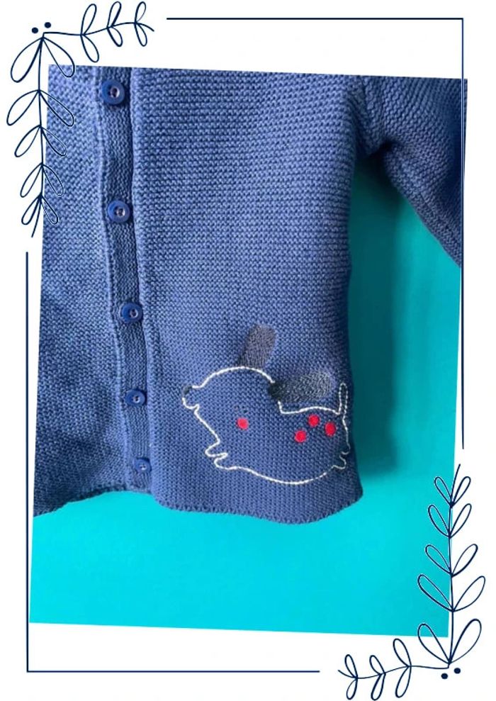 Beau gilet en maille hiver 18 mois DPAM - photo numéro 2