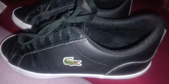 Baskets cuir noir Lacoste - photo numéro 4