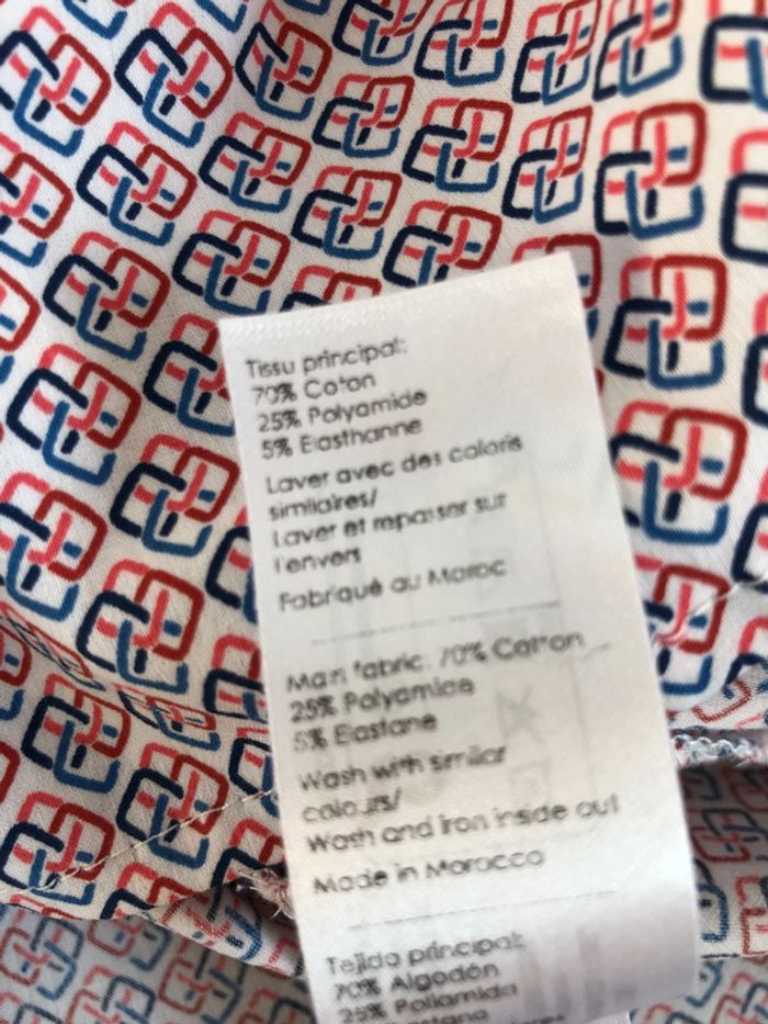 Blouse cache cache col chemise taille 36 modèle favolynew rouge - photo numéro 7