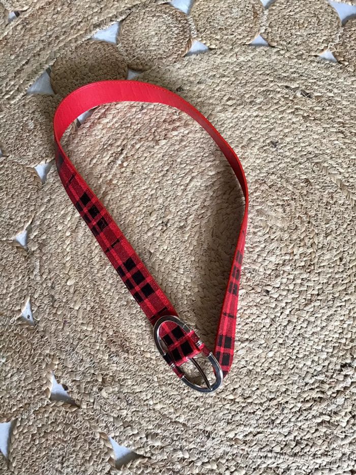 Ceinture rouge et noir taille 80