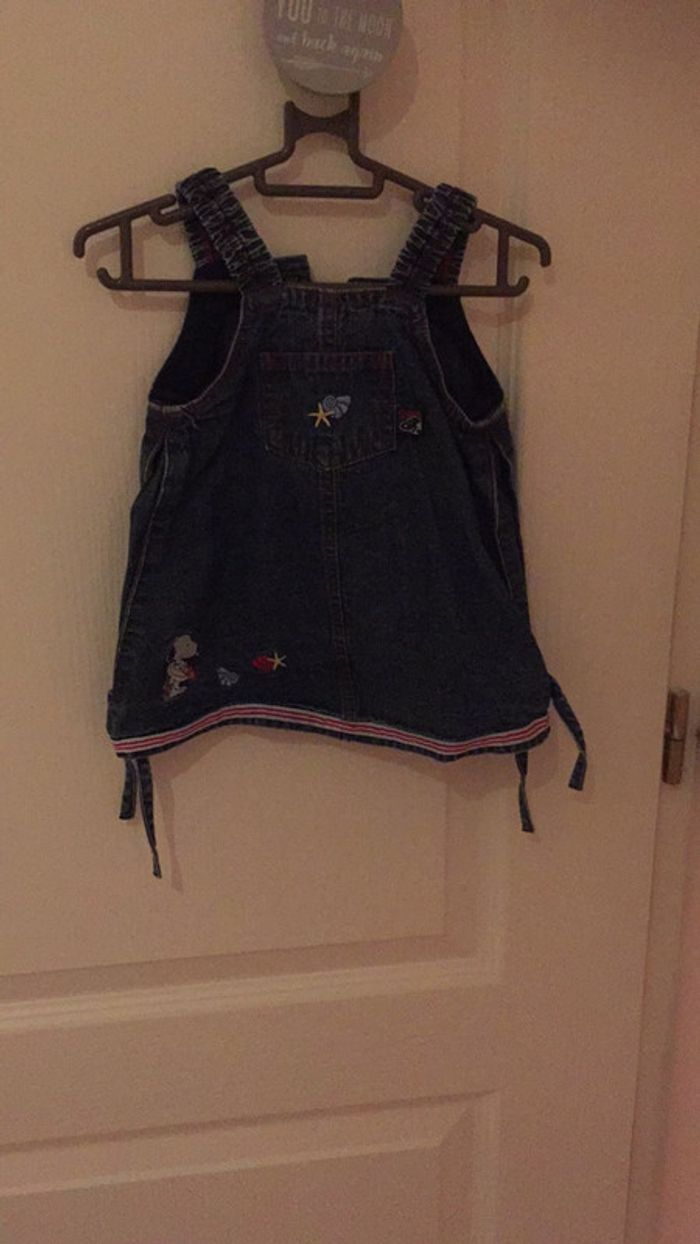 Robe jeans 3mois - snoopy à la plage - photo numéro 2