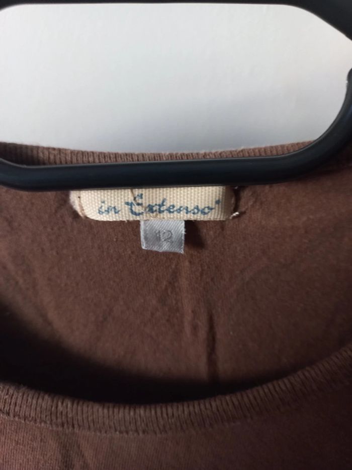 Tunique manches 3/4 marron - photo numéro 3