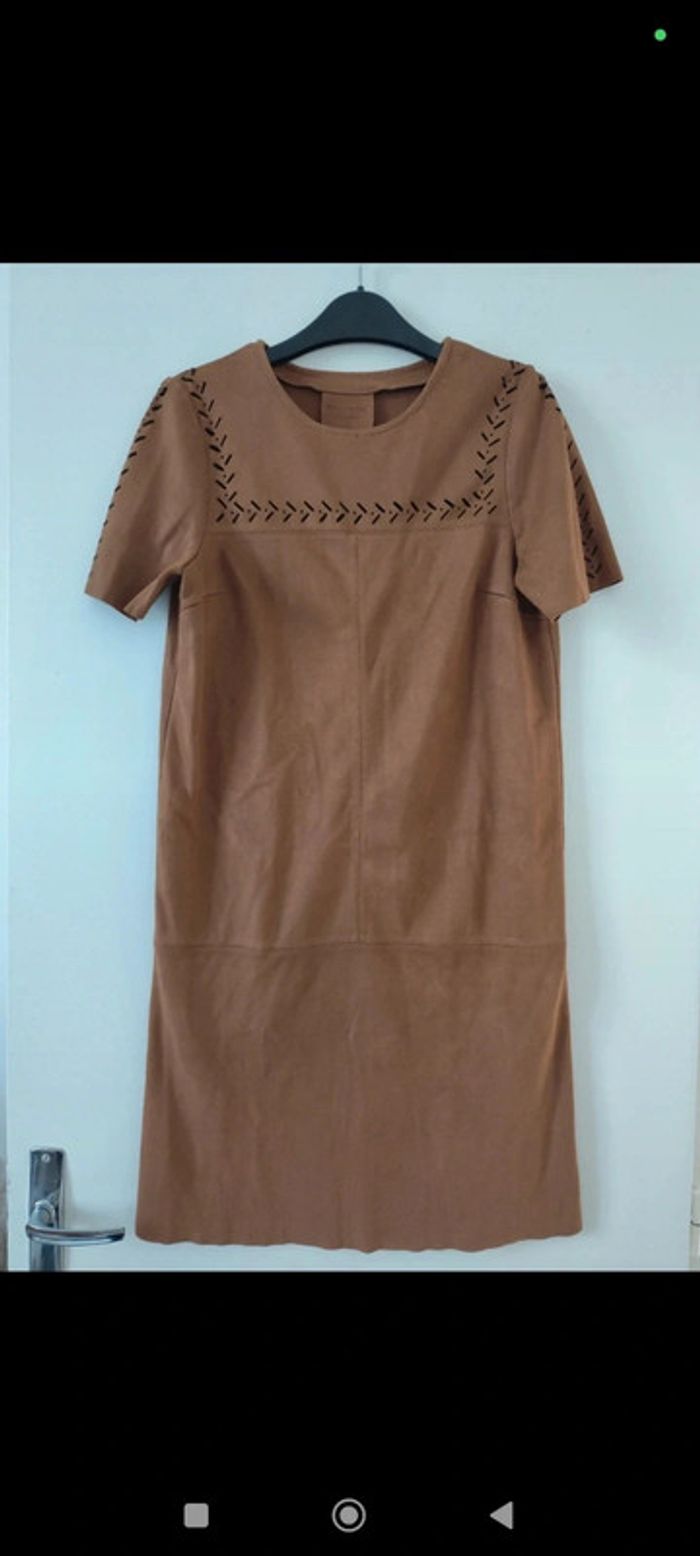 Robe country couleur Camel taille 36 Promod