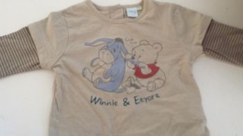 T-shirt manches longues Disney 12 mois